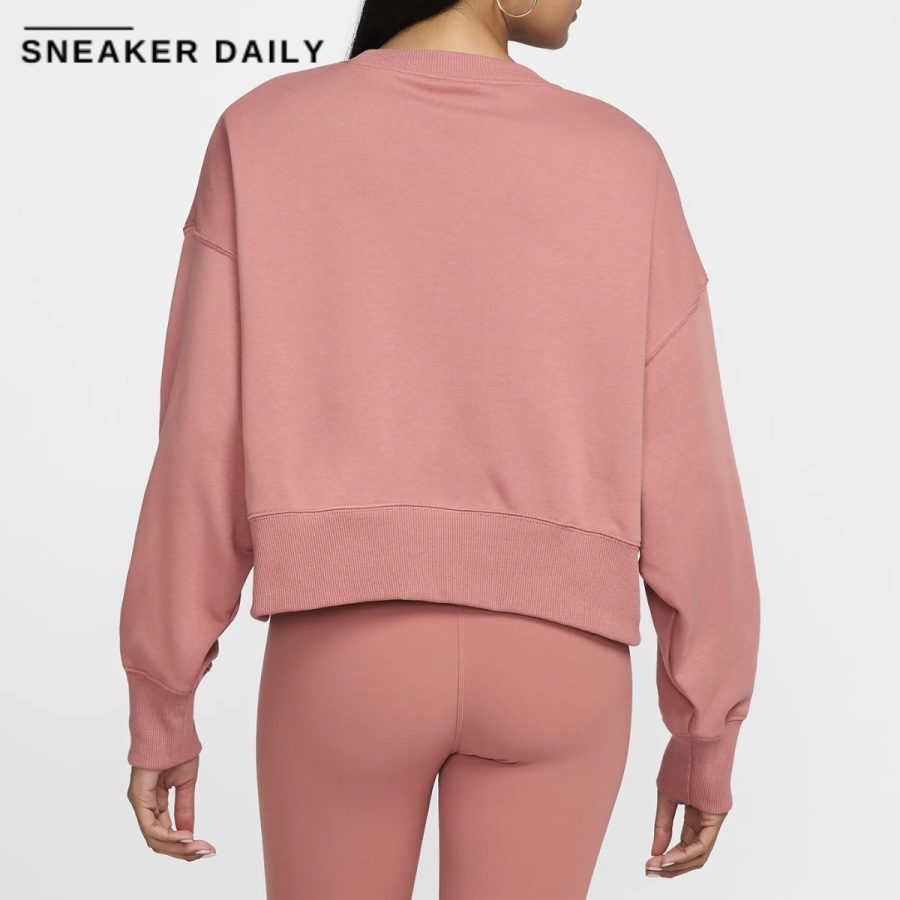 áo nike sportswear phoenix fleece women's oversized crew neck french terry sweatshirt fz6810-634