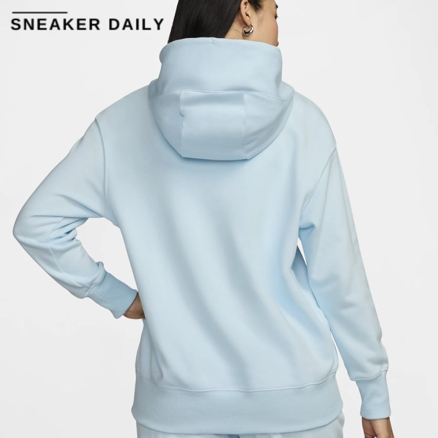 áo nike sportswear phoenix fleece women's oversized pullover french terry hoodie fz7197-474