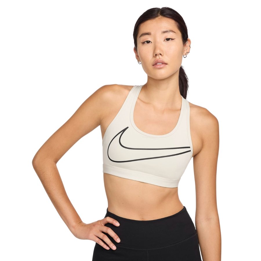 áo nike swoosh medium-support women's padded sports bra hj8132-072