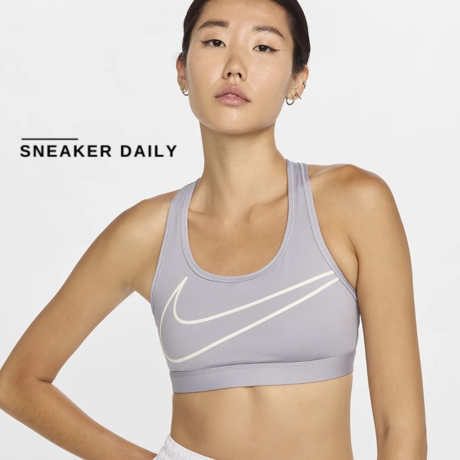 áo nike swoosh medium support women padded sports bra hj8132-099