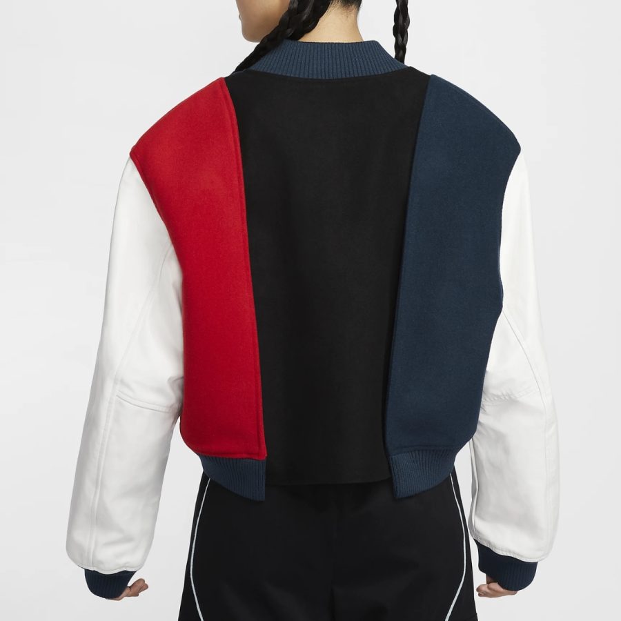 áo nike women by yoon's oversized varsity jacket fz0281-010