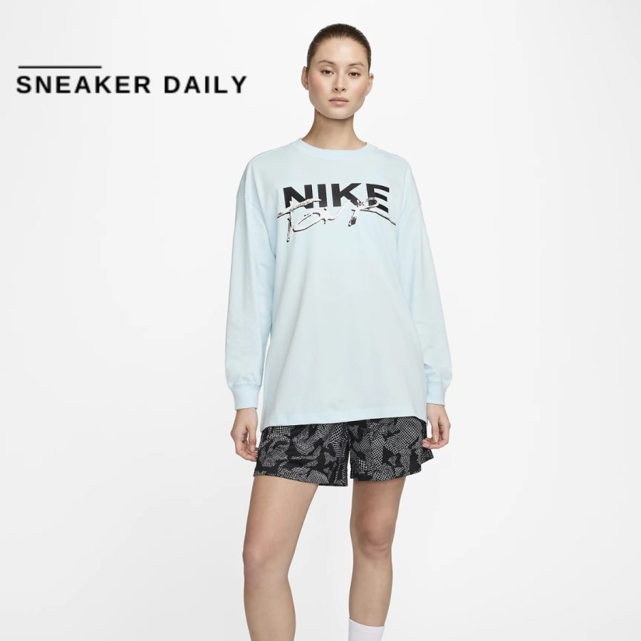 áo nike women long sleeve t-shirt hq3323-474