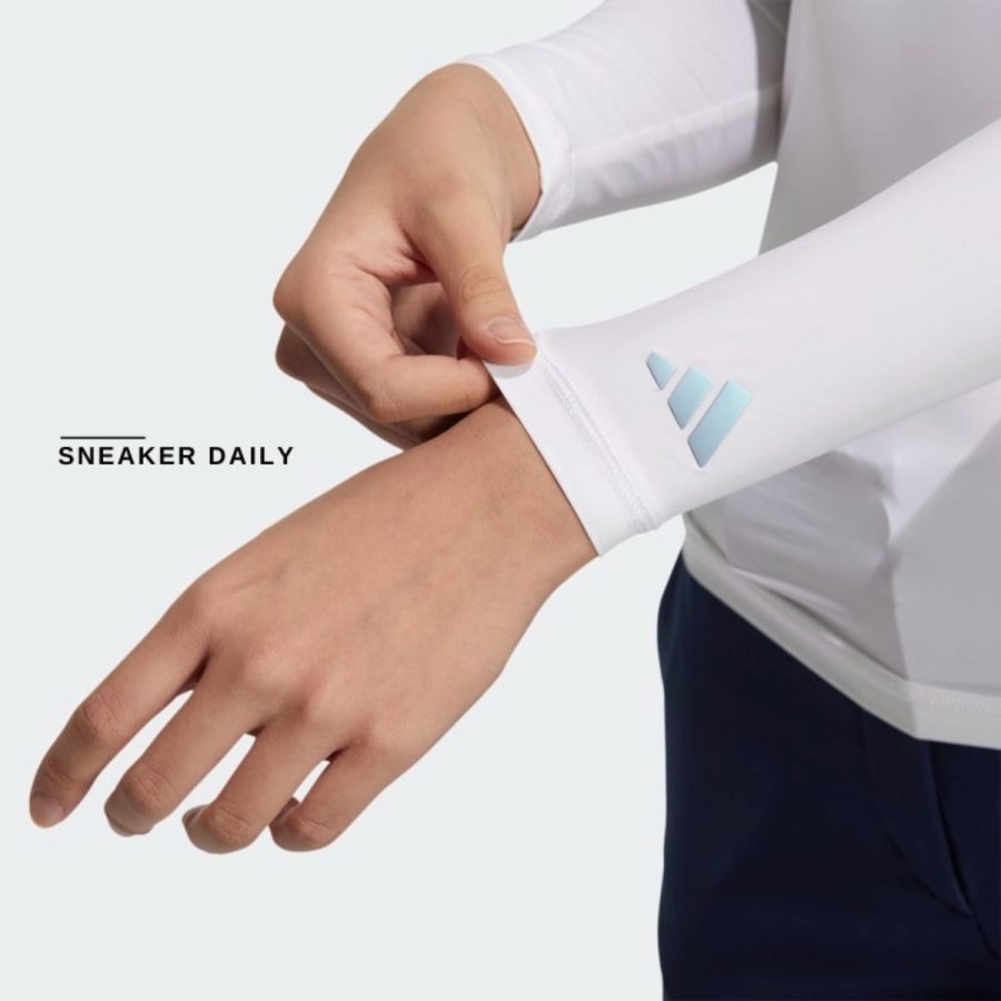 áo adidas aeroready long sleeve golf baselayer - white ht0026