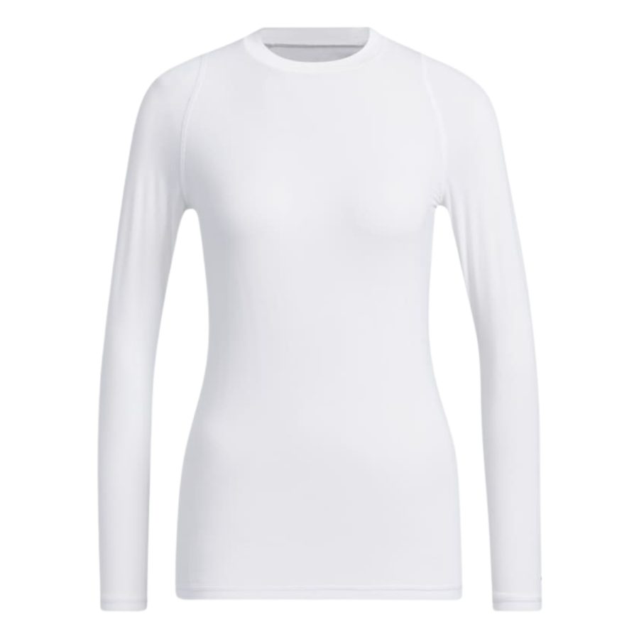 áo adidas aeroready long sleeve golf baselayer - white ht0026