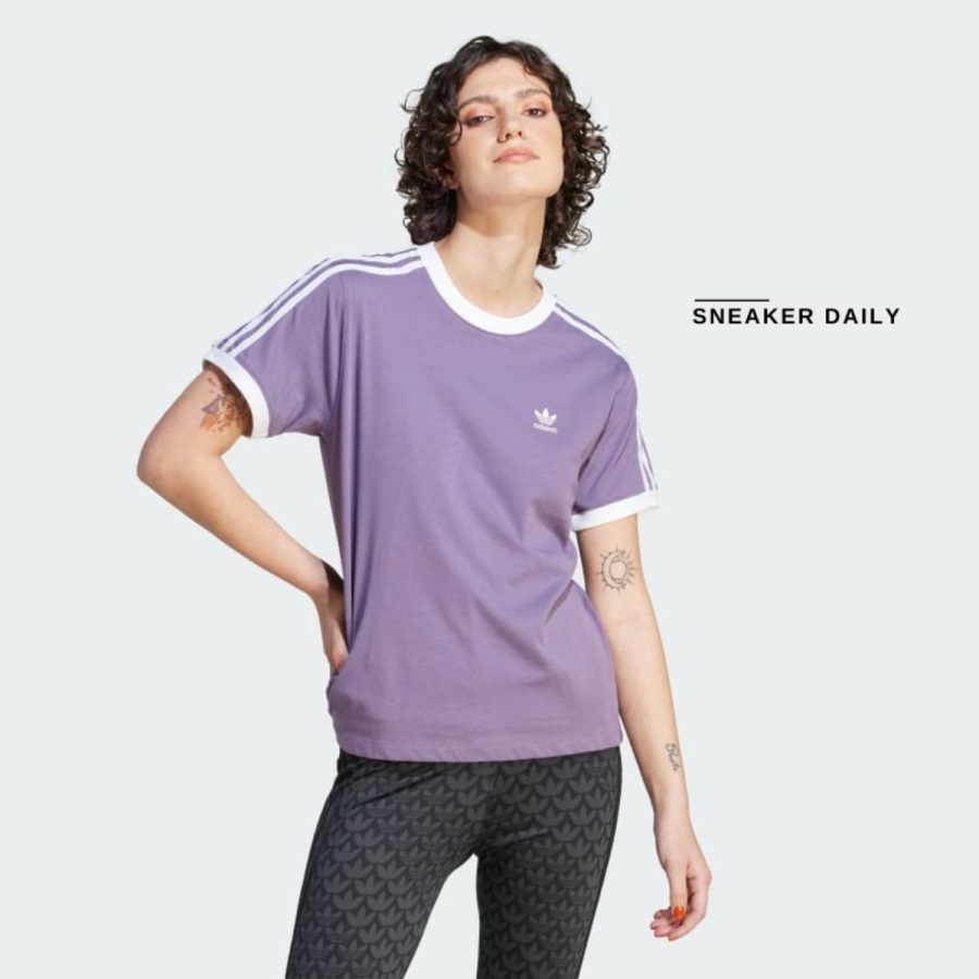 áo adidas adicolor classics 3-stripes tee - shadow violet il3868