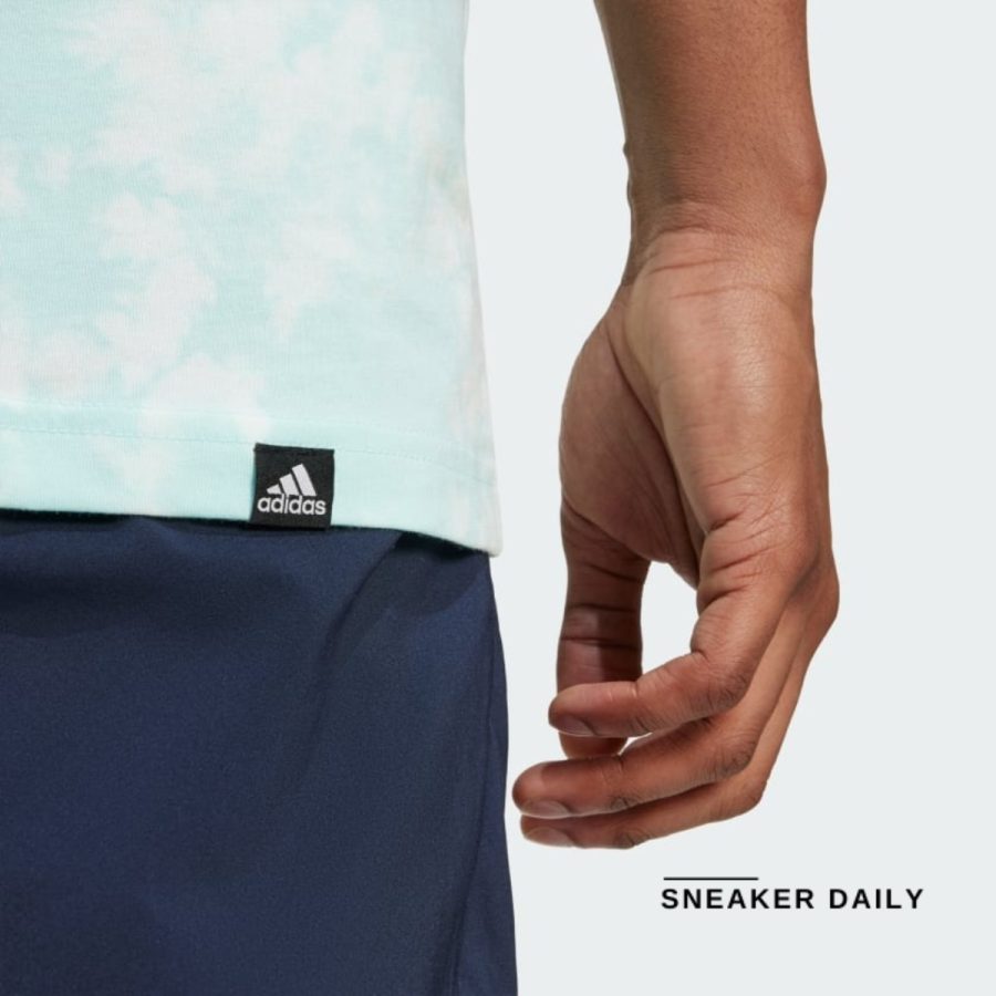áo adidas all day i dream about... graphic tee - semi flash aqua iz4389