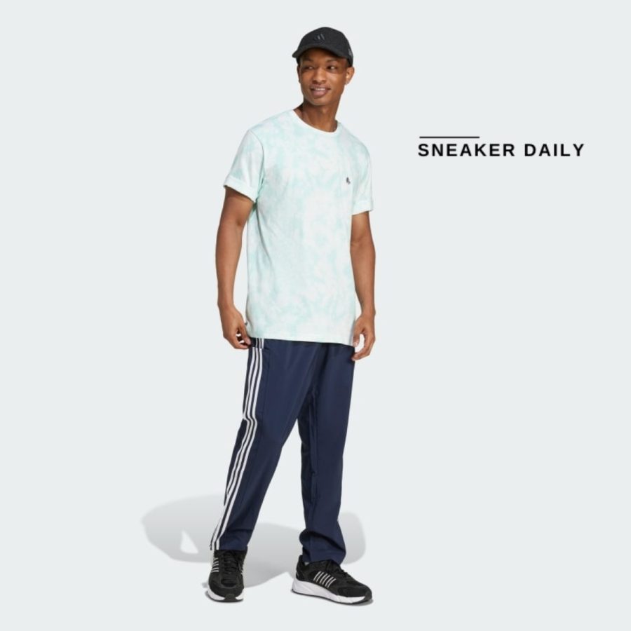áo adidas all day i dream about... graphic tee - semi flash aqua iz4389