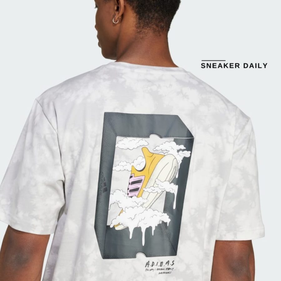 áo adidas all day i dream about... graphic tee - white iw2741