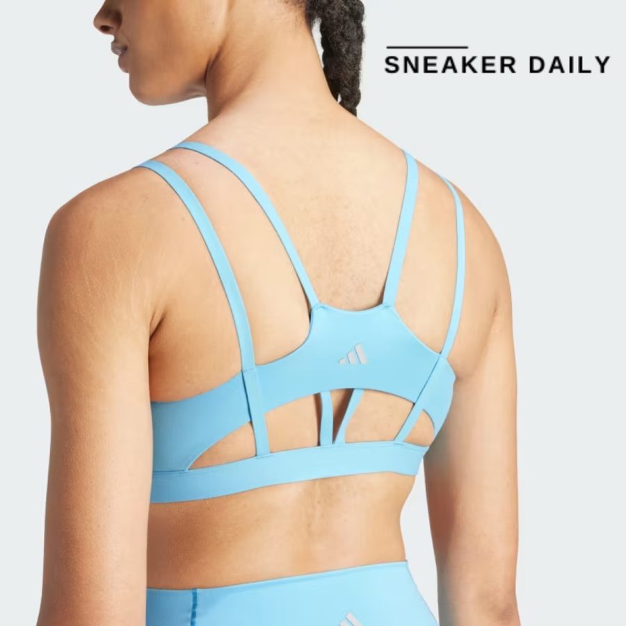 áo adidas all me luxe light-support bra blue iu1668