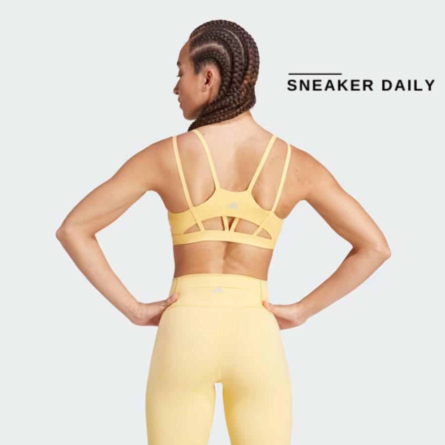 áo adidas all me luxe light-support bra yellow iu1667