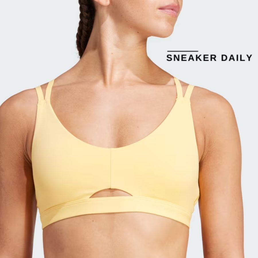 áo adidas all me luxe light-support bra yellow iu1667