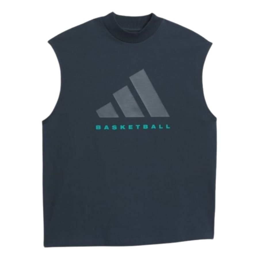 áo adidas basketball sleeveless tank top (gender neutral) - blue ji9119
