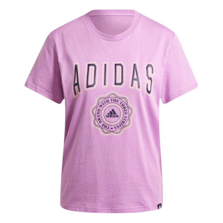 áo adidas collegiate graphic tee - preloved purple iz1159