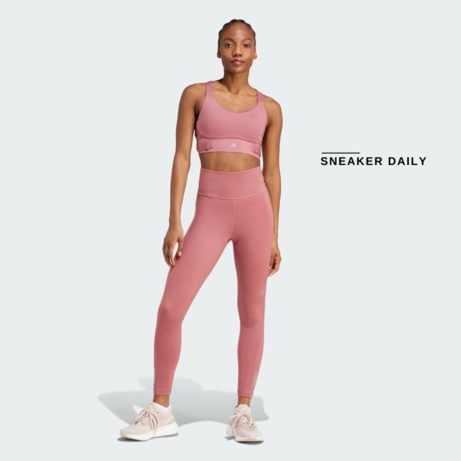 áo adidas fast impact luxe run high-support bra - preloved crimson iw5357