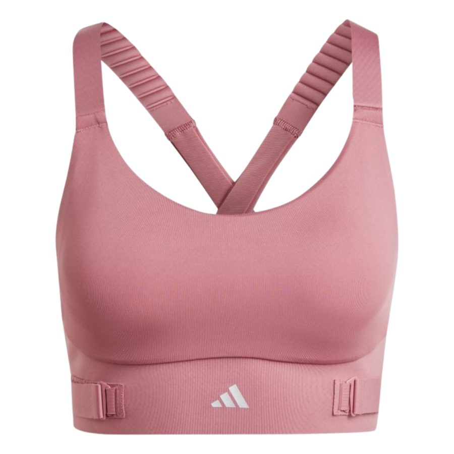 áo adidas fast impact luxe run high-support bra - preloved crimson iw5357