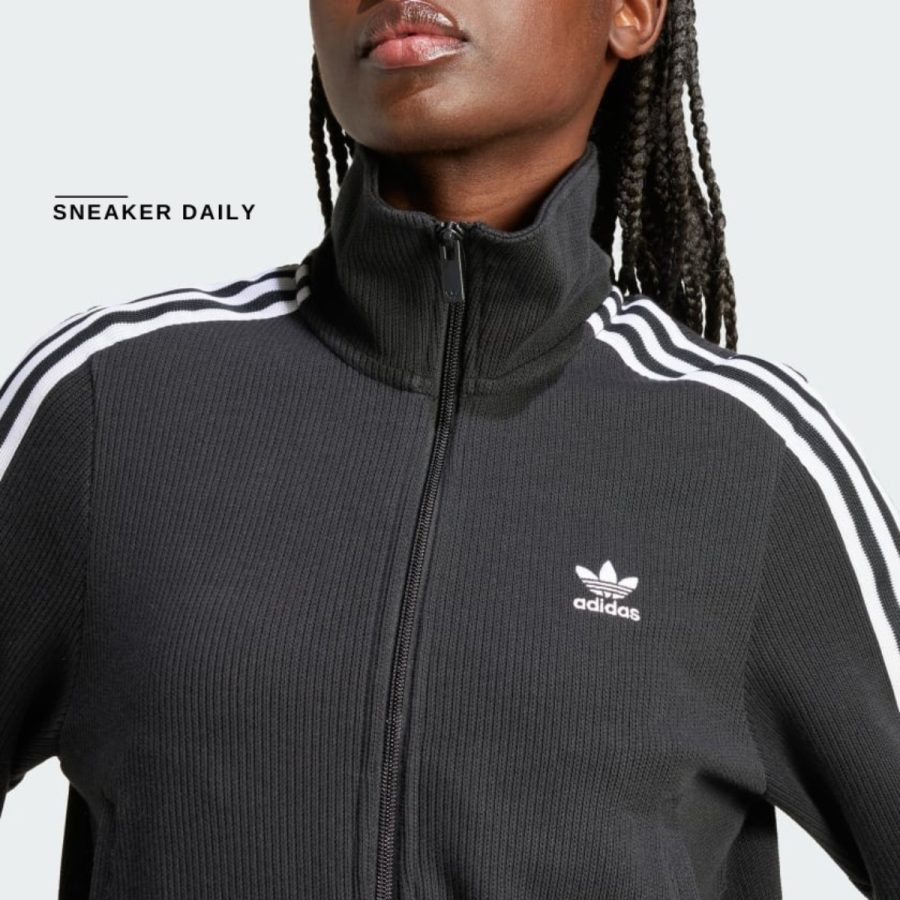 áo adidas knit top - black iy7278