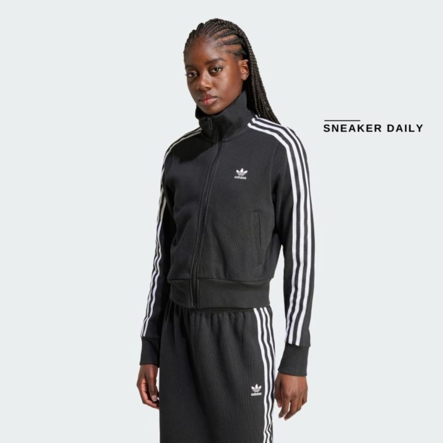 áo adidas knit top - black iy7278