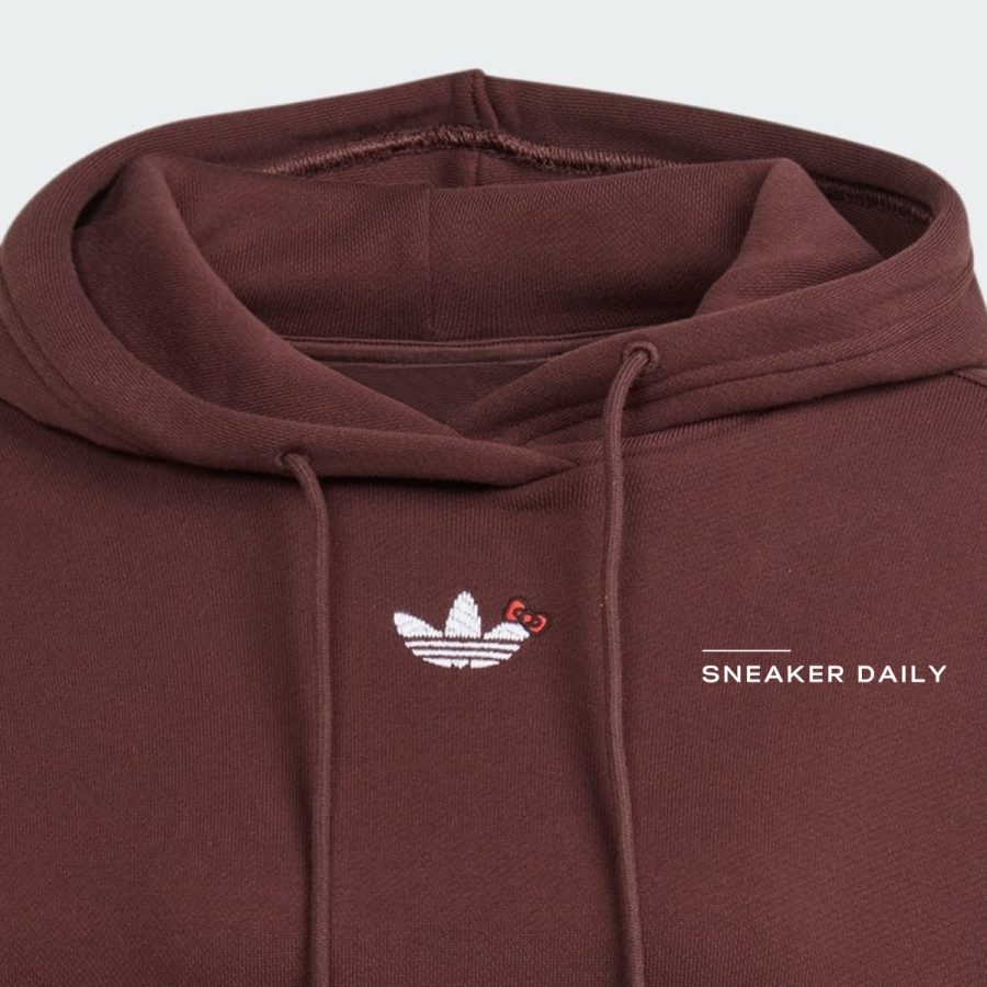 áo adidas originals x hello kitty hoodie - shadow brown ij8275