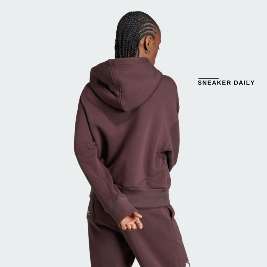 áo adidas originals x hello kitty hoodie - shadow brown ij8275