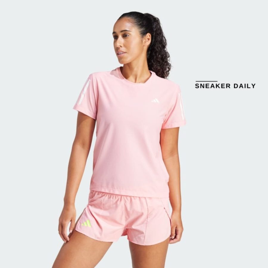 áo adidas own the run tee - semi pink spark iv5488