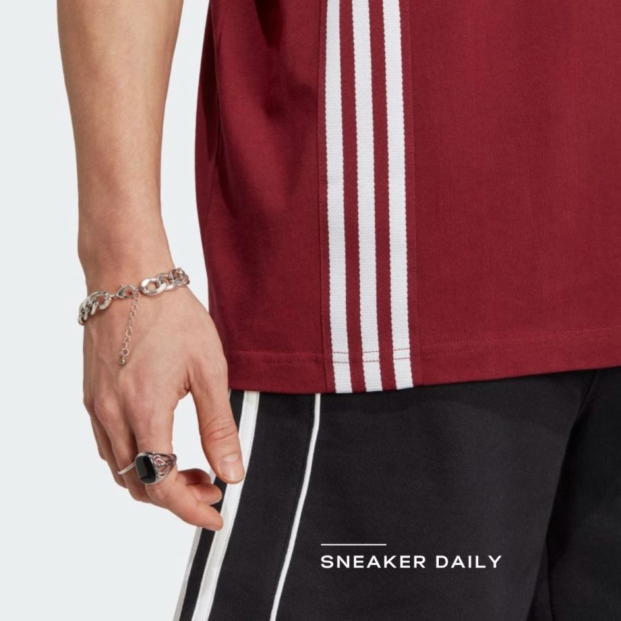 áo adidas rifta metro short sleeve tee - shadow red ic8403