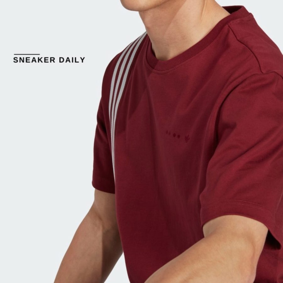 áo adidas rifta metro short sleeve tee - shadow red ic8403