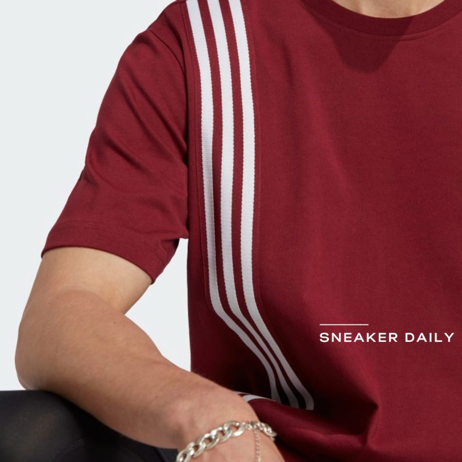 áo adidas rifta metro short sleeve tee - shadow red ic8403