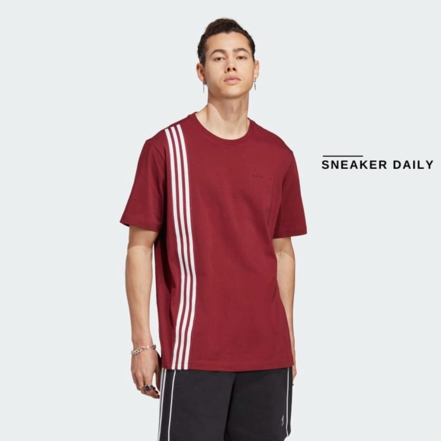 áo adidas rifta metro short sleeve tee - shadow red ic8403