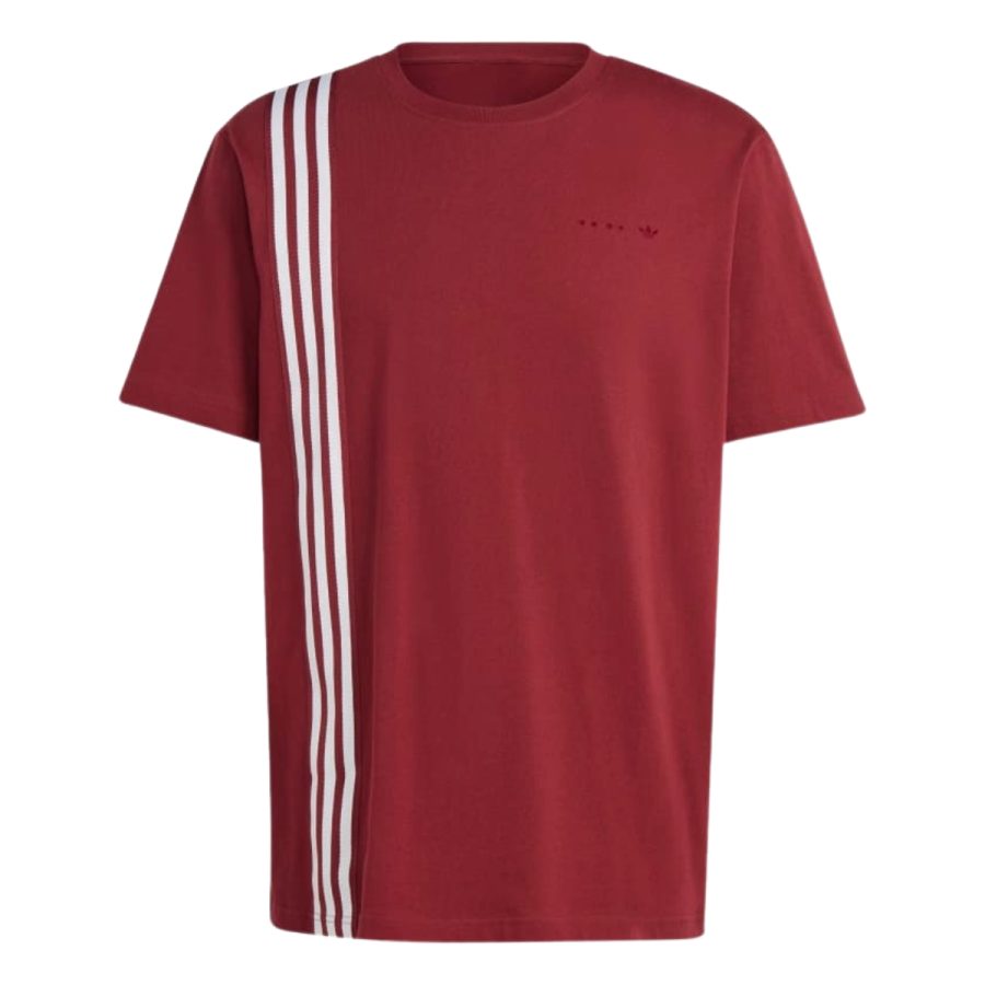 áo adidas rifta metro short sleeve tee - shadow red ic8403