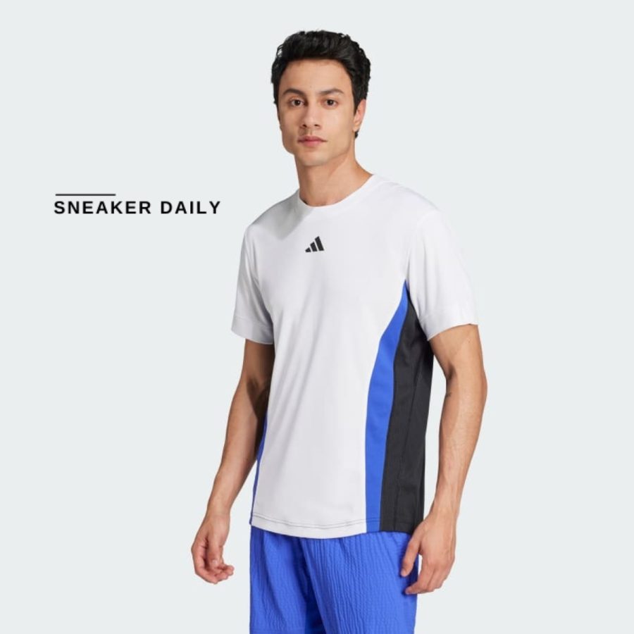 áo adidas tennis pro heat.rdy freelift tee - white iw6198
