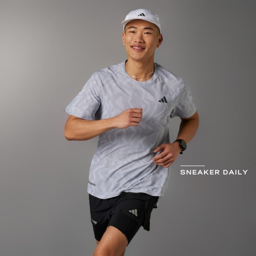 áo adidas ultimate engineered running tee - halo silver iy0722