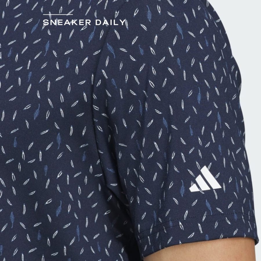 áo adidas ultimate365 allover print polo shirt - collegiate navy il0555