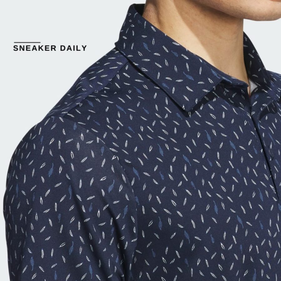 áo adidas ultimate365 allover print polo shirt - collegiate navy il0555