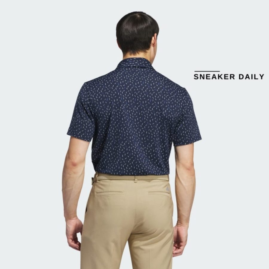 áo adidas ultimate365 allover print polo shirt - collegiate navy il0555