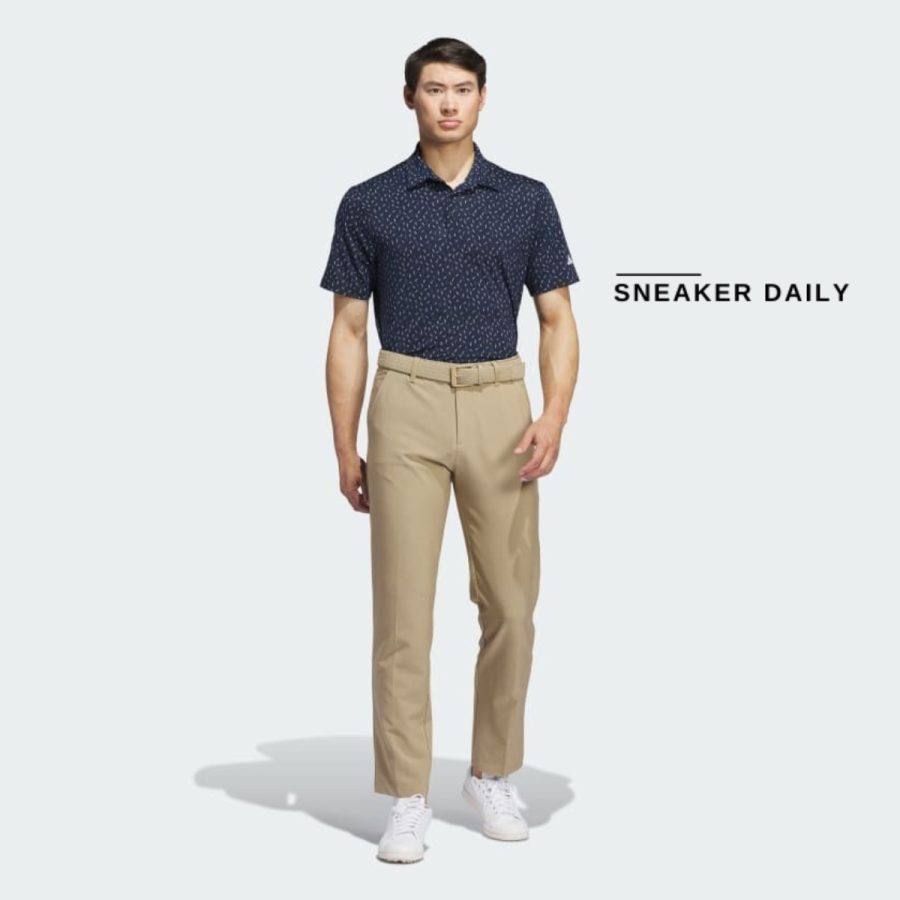 áo adidas ultimate365 allover print polo shirt - collegiate navy il0555