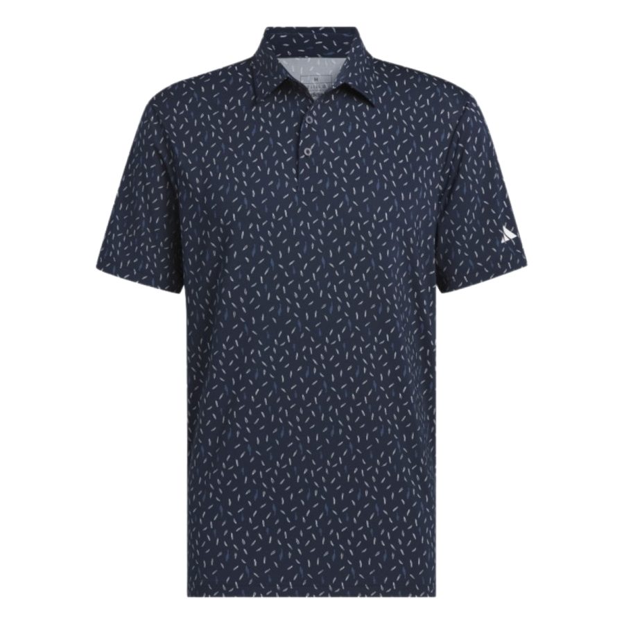 áo adidas ultimate365 allover print polo shirt - collegiate navy il0555