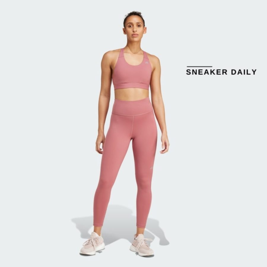 áo adidas ultimateadidas run medium-support bra - preloved crimson iv7132