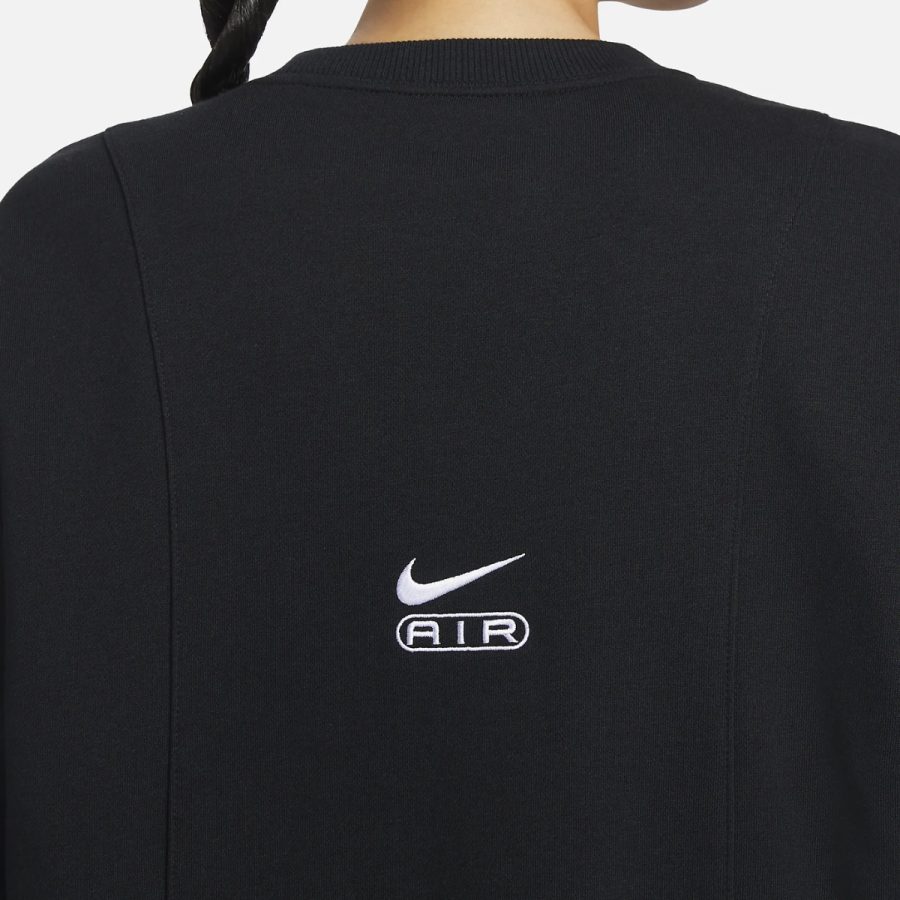 áo nike air women's oversized crew neck french terry sweatshirt fn1898-010