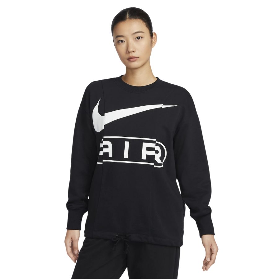 o nike air women's oversized crew neck french terry sweatshirt fn1898-010