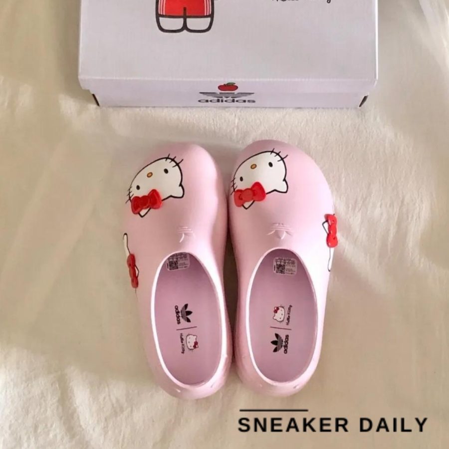 dép adidas adiform stan smith mules clear pink x hello kitty ig4446