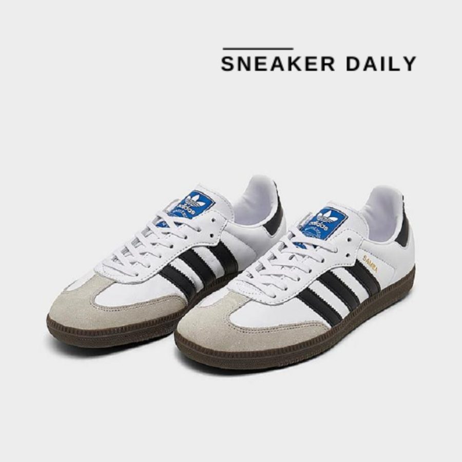 giày adidas samba og j ‘white collegiate navy gum’ ji4464