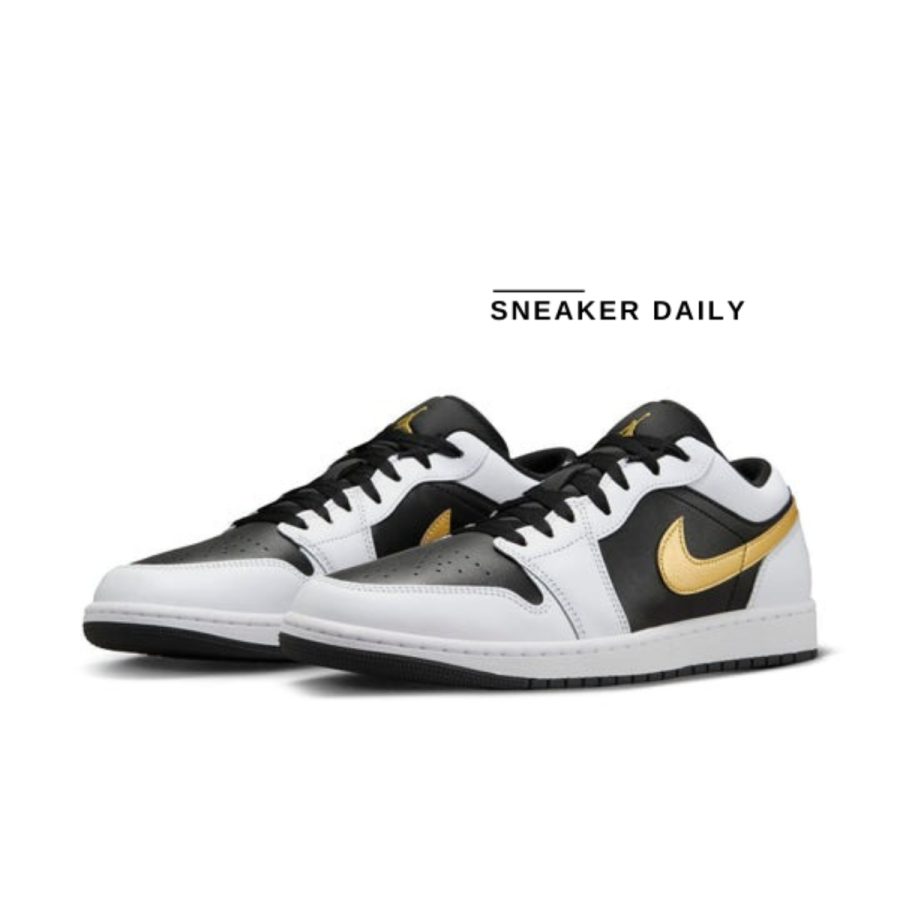 giày air jordan 1 low 'gold swoosh' 553558-172