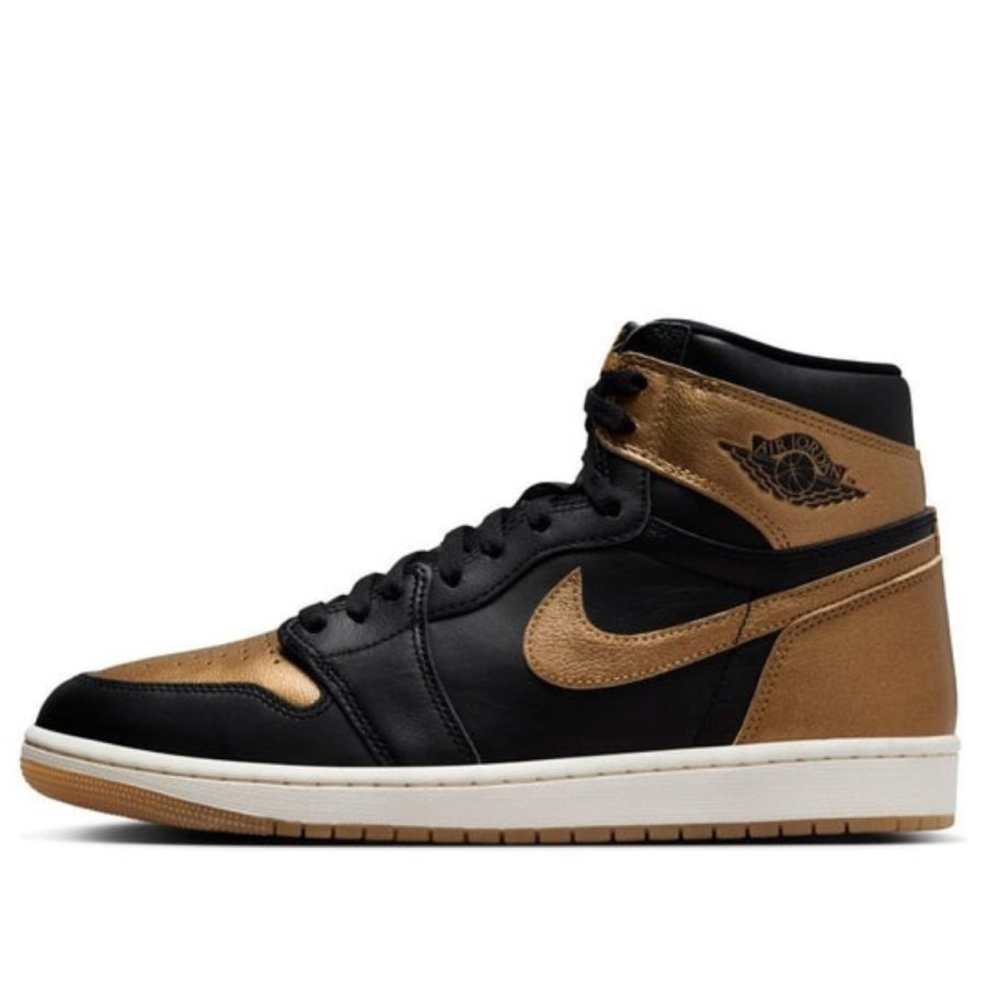 giày air jordan 1 retro high og 'black metallic gold' dz5485-071