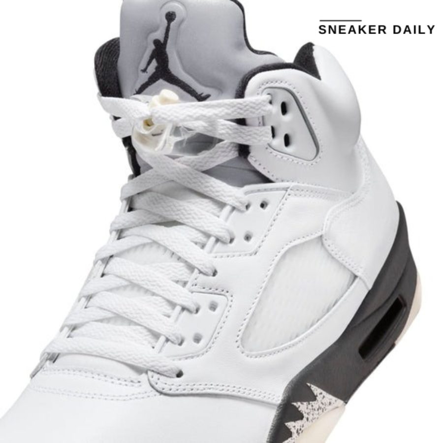 giày air jordan 5 retro 'white black' dd0587-110