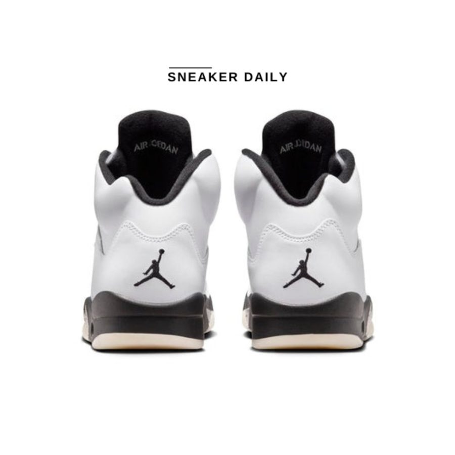 giày air jordan 5 retro 'white black' dd0587-110