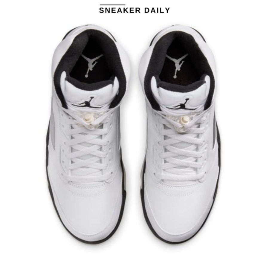 giày air jordan 5 retro 'white black' dd0587-110