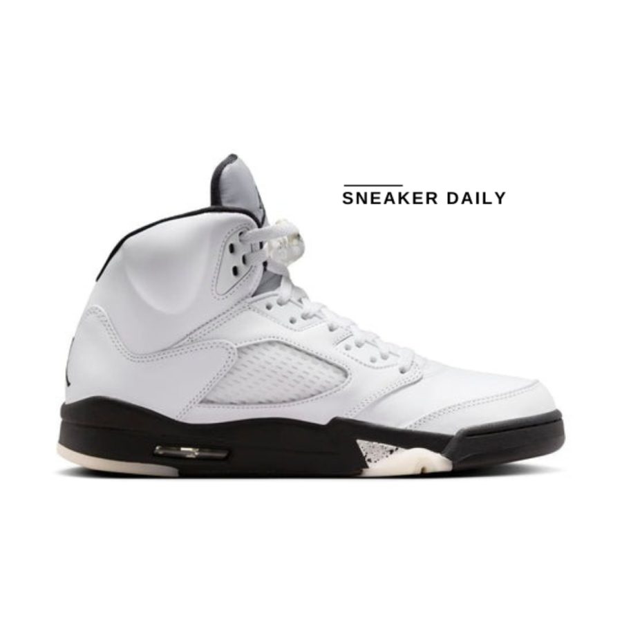 giày air jordan 5 retro 'white black' dd0587-110