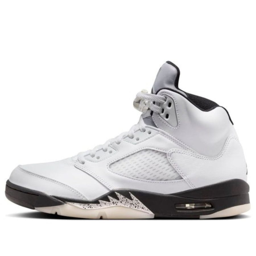 giày air jordan 5 retro 'white black' dd0587-110