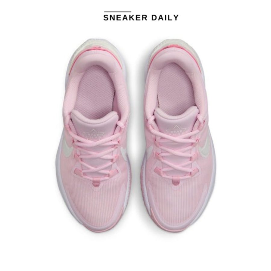 giày (gs) nike star runner 4 'pink foam' dx7615-602