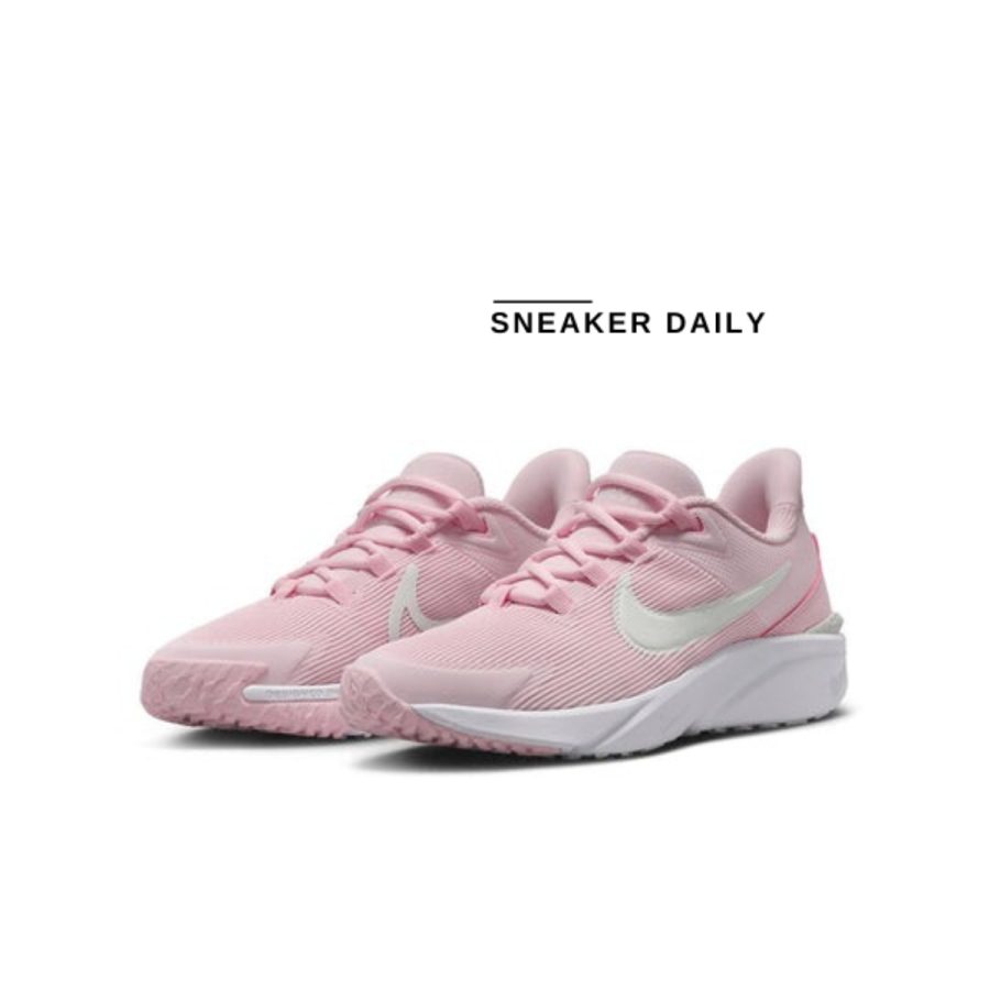 giày (gs) nike star runner 4 'pink foam' dx7615-602